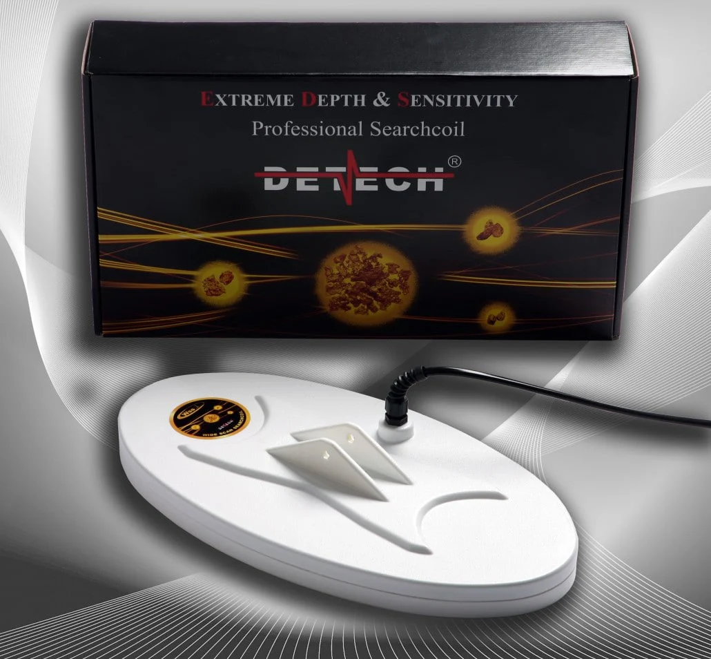 Detech 15" x 8" WSS Monoloop Closed Design Search Coil for Minelab GPX, GP, SD Series Gold Detectors - Image 1