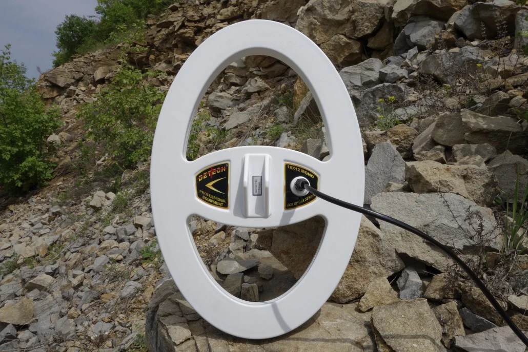 Detech 18" x 12" Monoloop Open Design Search Coil for Minelab GPX, GP, SD Series Gold Detectors - Image 1