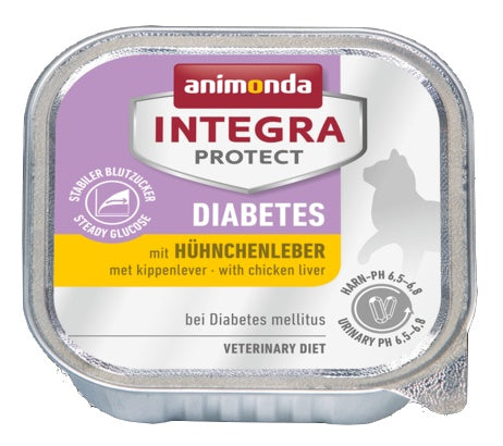 Animonda Integra Protect Diabetes dla kota – z wątróbką kurczaka tacka 100g