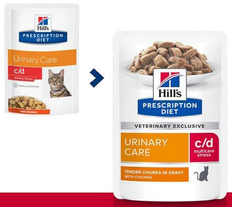 Hill's Prescription Diet c/d Feline Urinary Stress z kurczakiem saszetka 85g - Image 2
