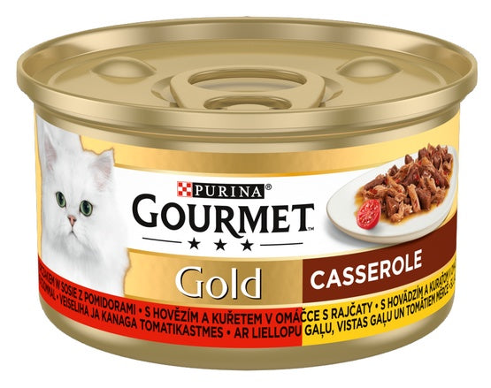 Gourmet Gold Wołowina i kurczak w sosie pomidorowym 85g - Image 2