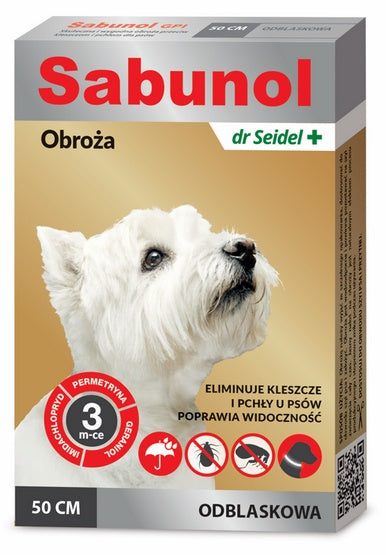 Sabunol gpi obroża przeciw pchłom dla psa – ochrona przeciw kleszczom i pchłom – 50 cm