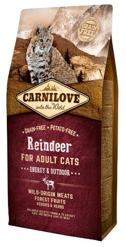 Carnilove Cat Reindeer Energy & Outdoor – renifer 6kg