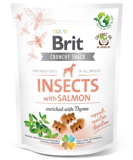 Brit Care Dog crunchy cracker Insect & Salmon – hipoalergiczne chrupki treningowe