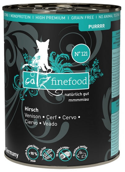 Catz Finefood Purrrr N.121 jeleń - monobiałkowa receptura bez zbóż - Image 1