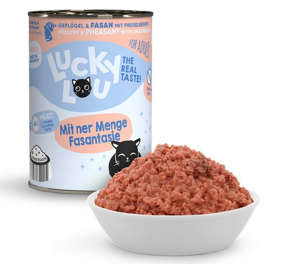 Lucky Lou Lifestage Adult Drób i bażant puszka 400g - Image 3