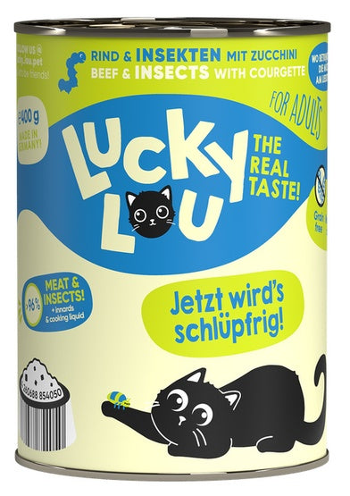 Lucky Lou Lifestage Adult Wołowina i owady puszka 400g - Image 1