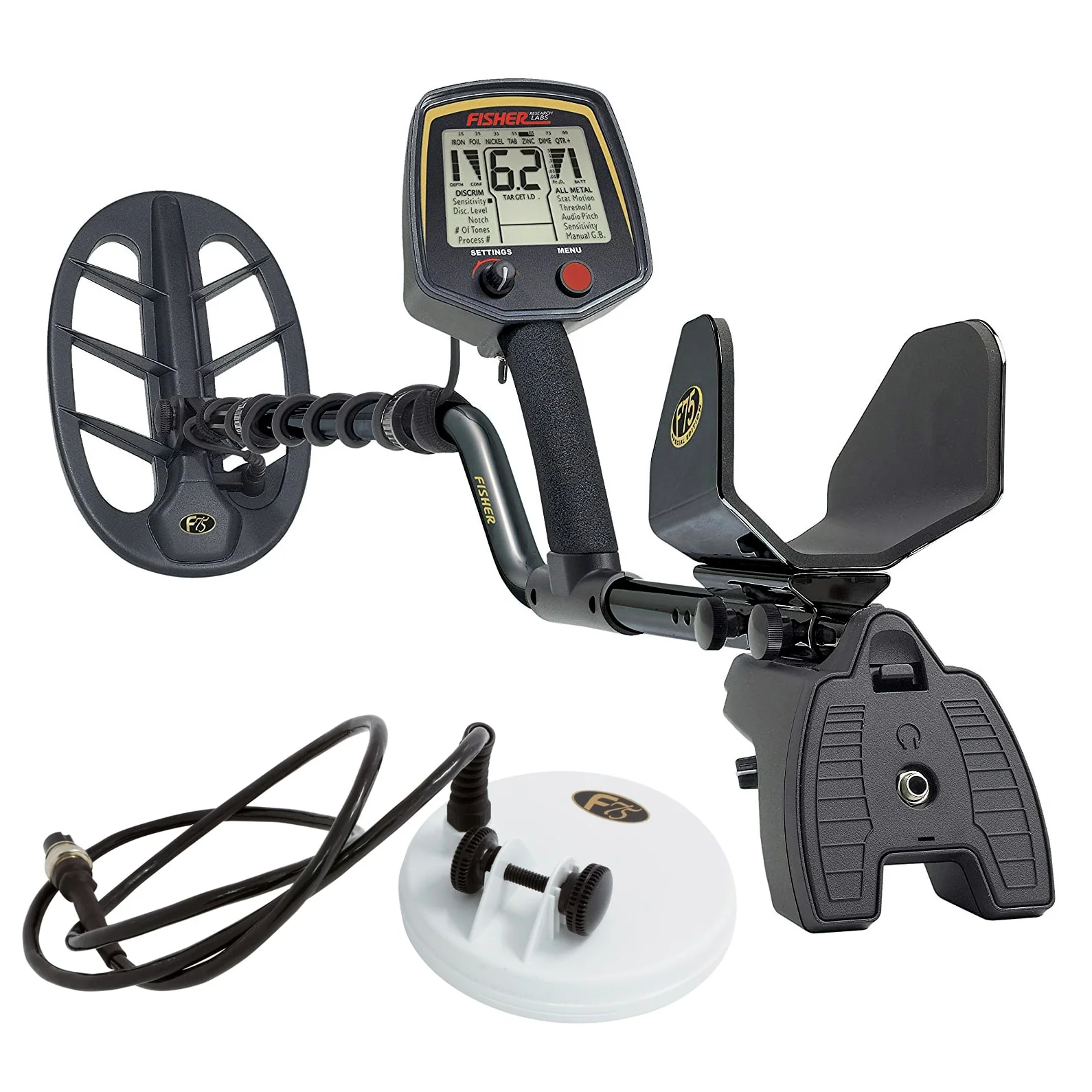 Fisher F75 LTD Metal Detector Black - Image 1