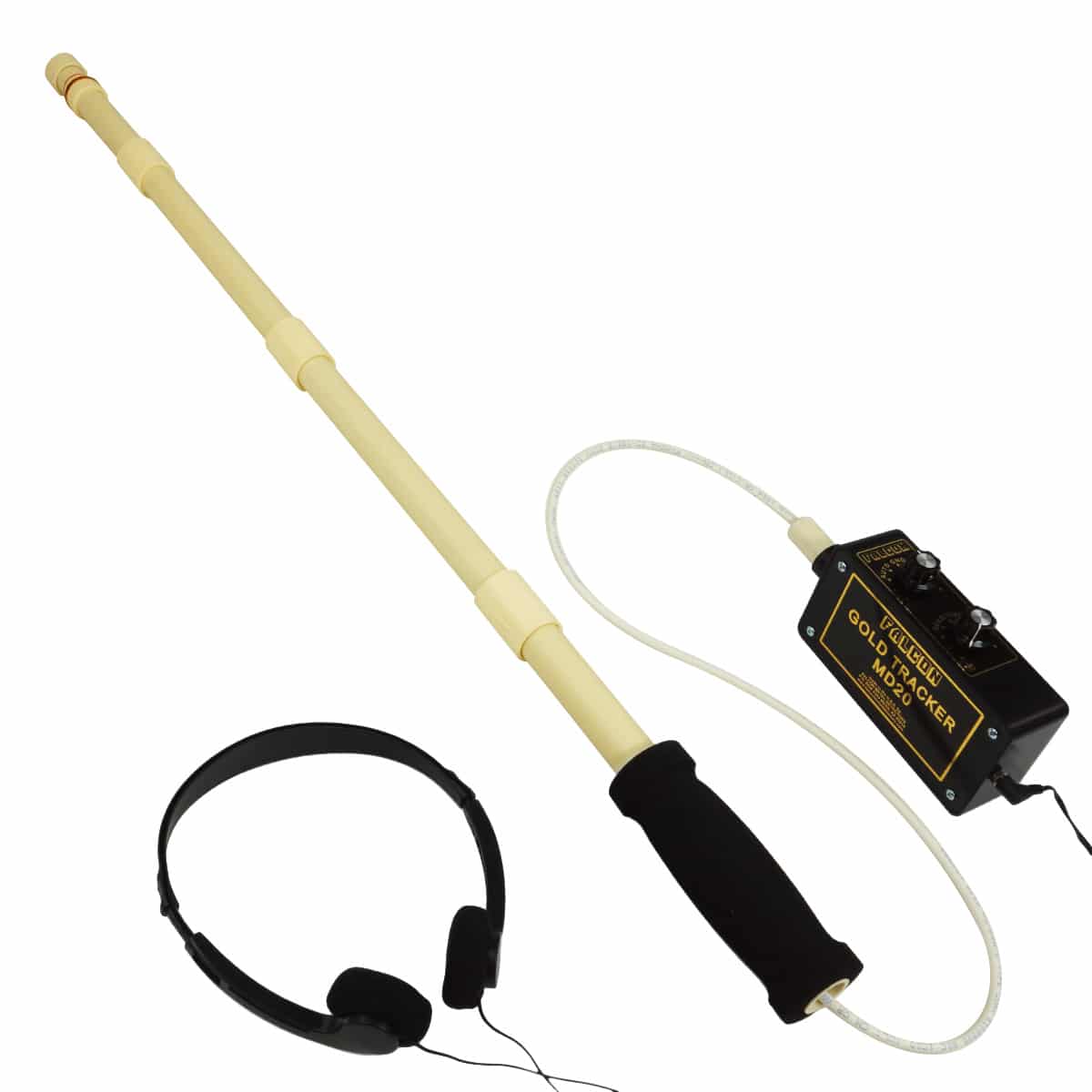 Falcon MD20 Gold Tracker Metal Detector 3-piece extension handle w/ foam grip - Image 3