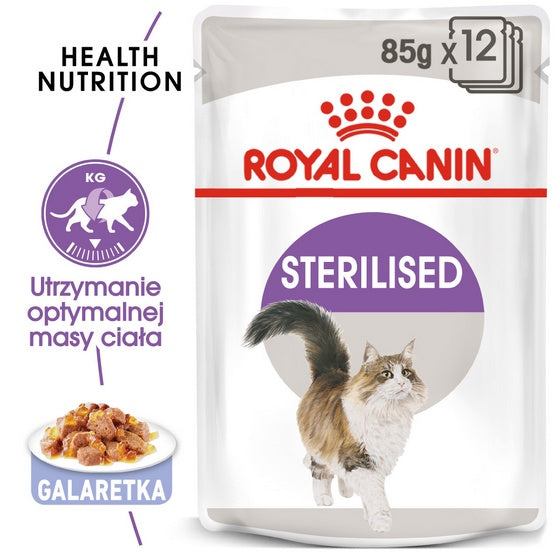Royal Canin Sterilised w galaretce karma mokra dla kotów dorosłych, sterylizowanych saszetka 85g - Image 1