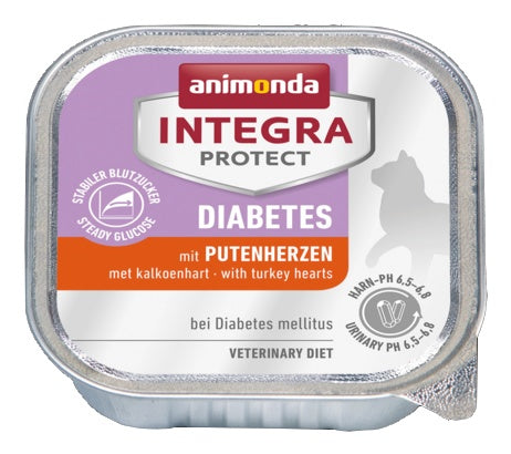 Animonda Integra Protect Diabetes dla kota – z sercami indyka tacka 100g