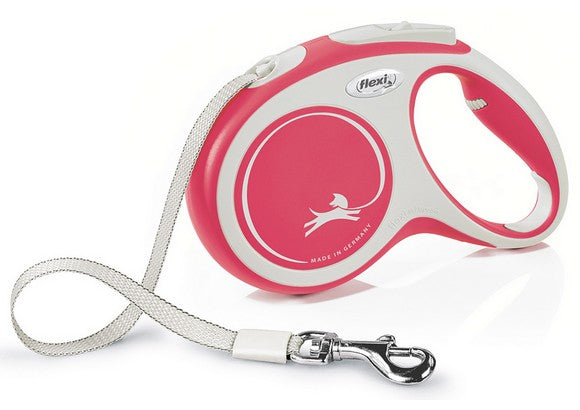 Flexi New Comfort Smycz taśma M 5m czerwona [FL-3622] - Image 1