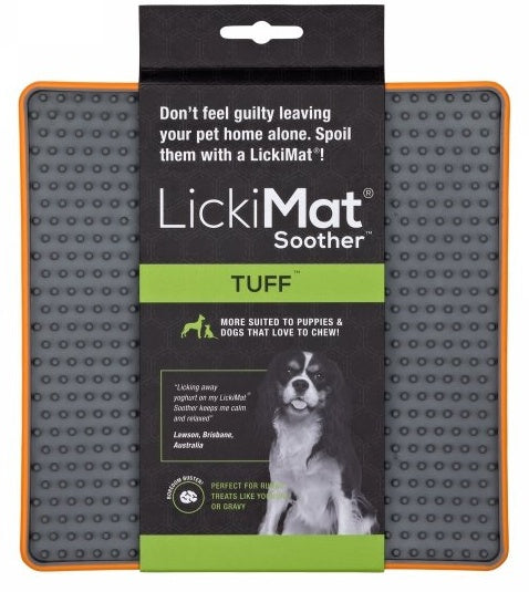 LickiMat Soother Deluxe/Tuff jeżyk twardy pomarańczowy - uspokajająca mata do lizania - Image 1