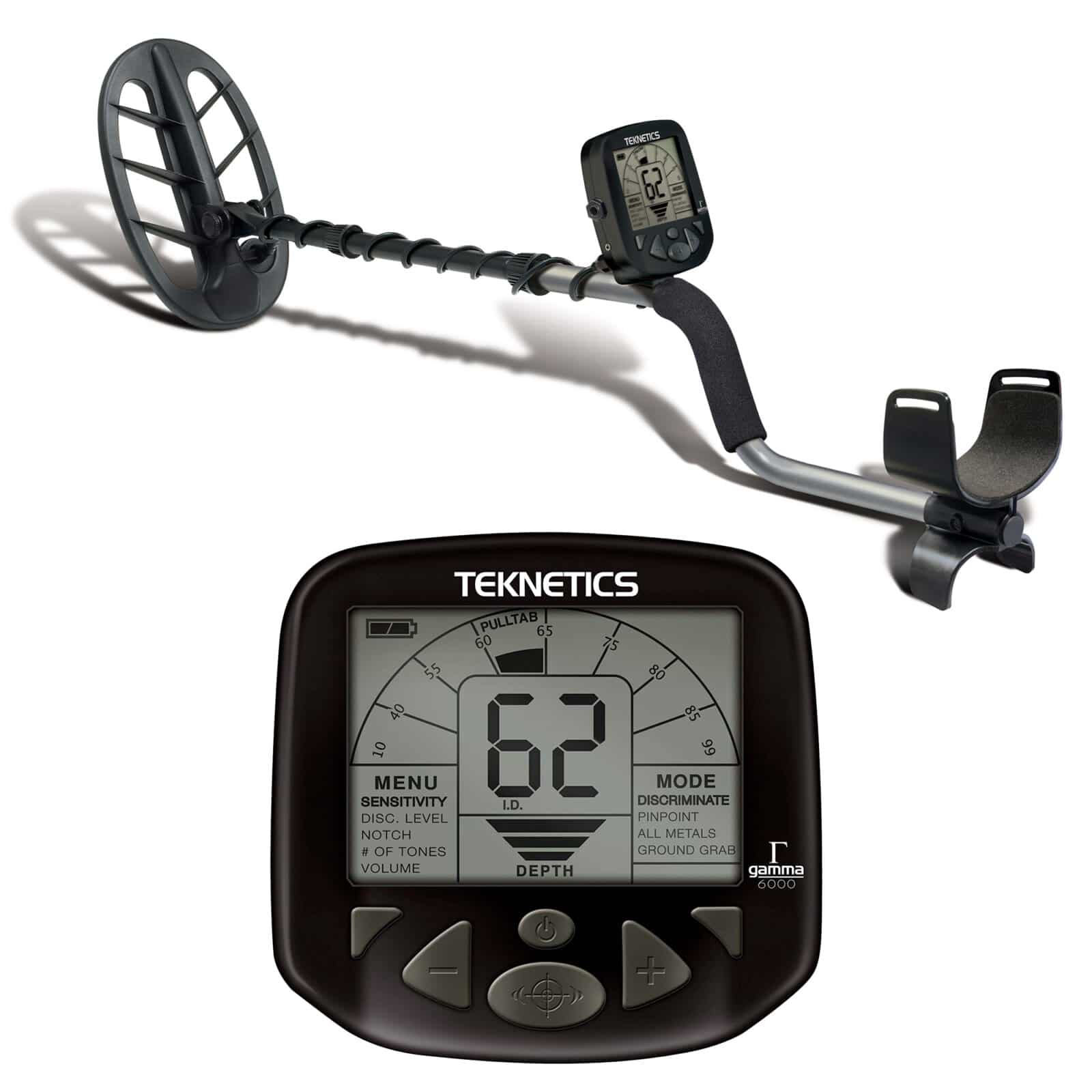 Teknetics Gamma 6000 Metal Detector w/ 11" DD Double-D Coil - Image 1