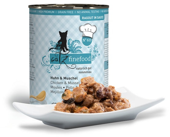Catz Finefood Ragout N.613 Kurczak i Omułek puszka 380g - Image 2
