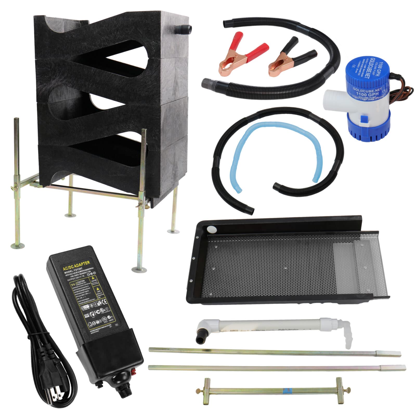 Gold Cube 4 Stack Deluxe Kit with Stainless Gold Banker & 120 Volt Power Supply - Image 2