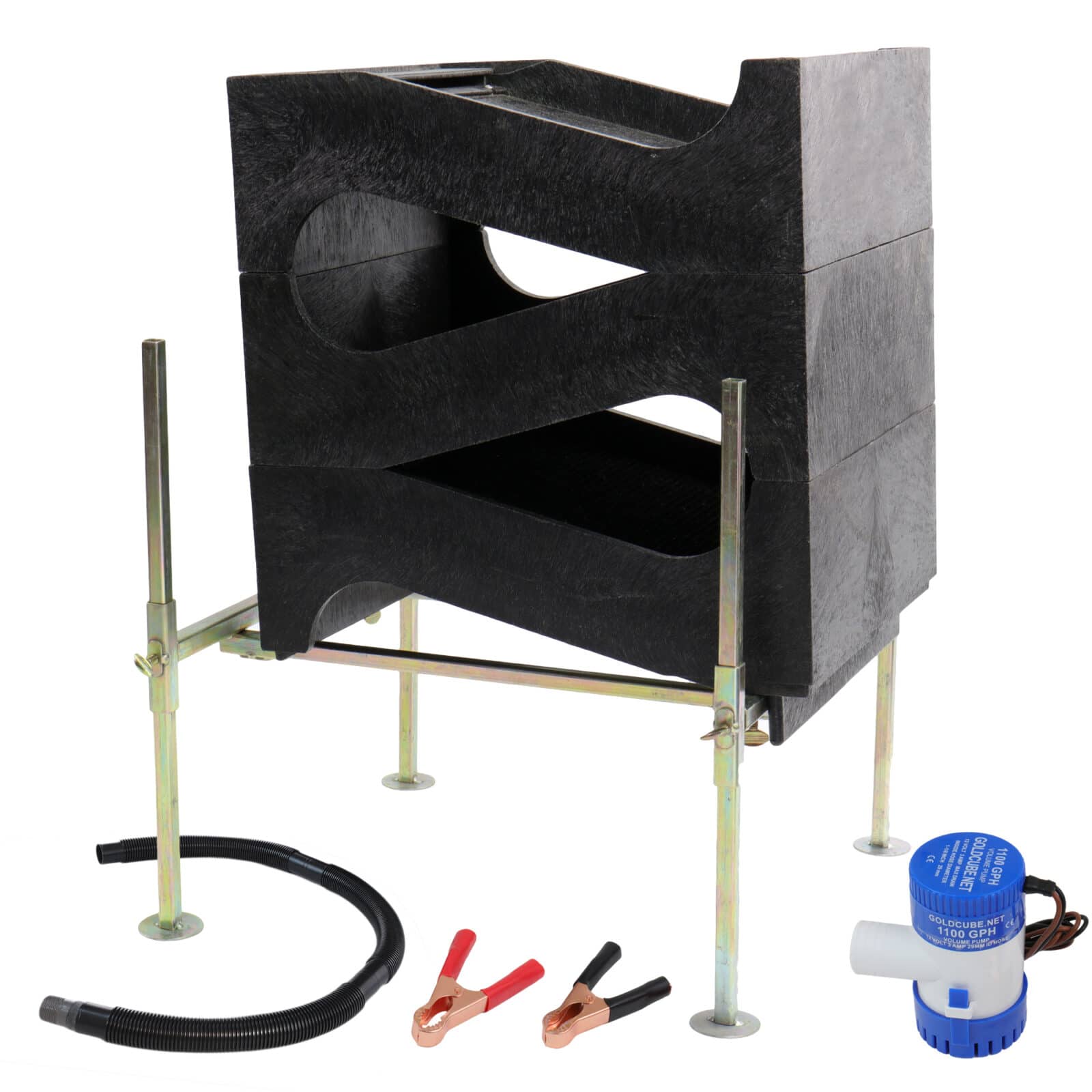Gold Cube 4 Stack Deluxe Complete Kit, Nugget Zone Banker, Gold Banker Stainless - Image 3