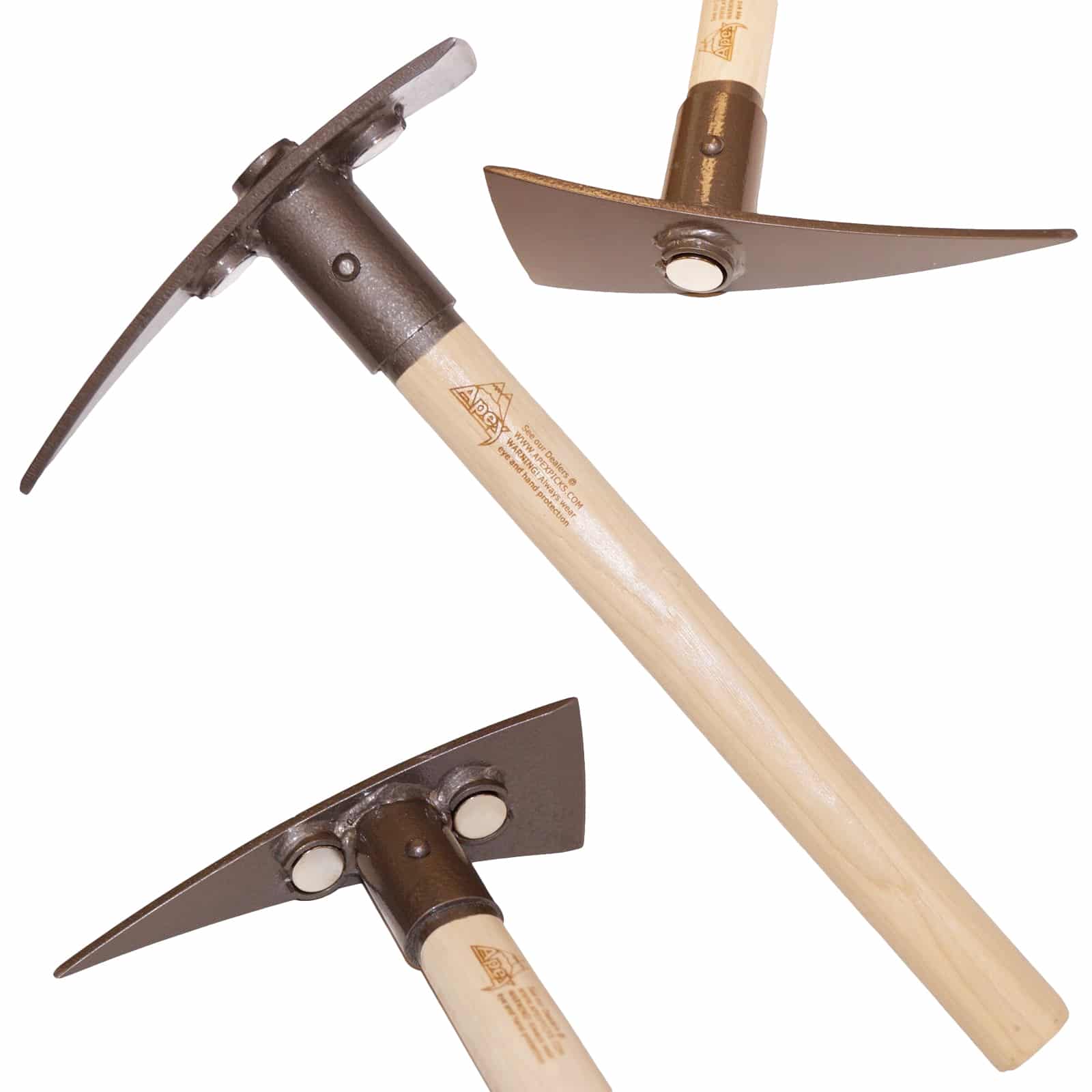 Apex Pick Badger 18″ Length Hickory Handle with Three Super Magnets