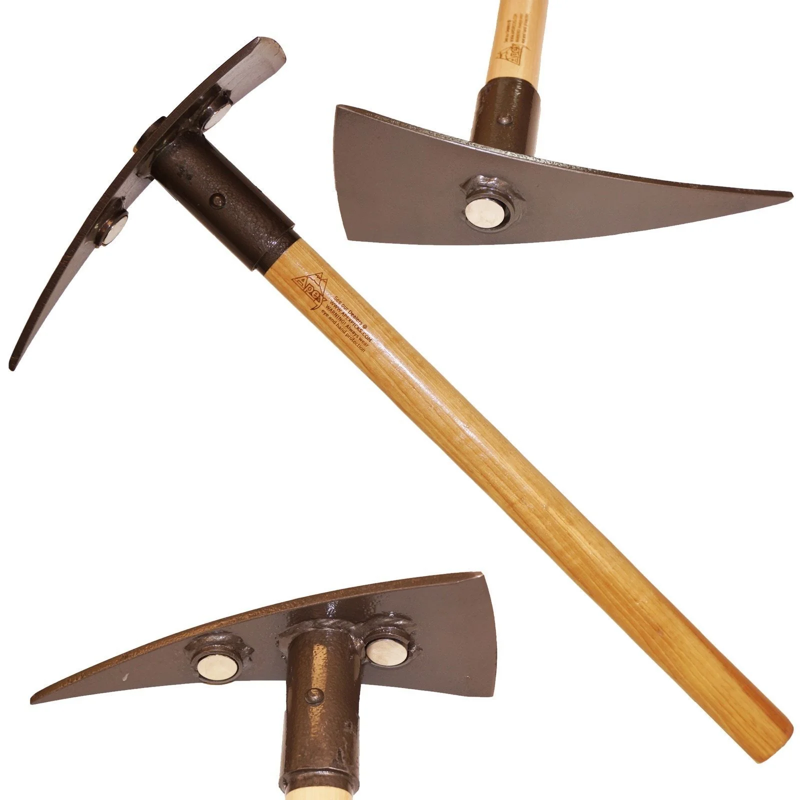 Apex Pick Talon Stubby 24" Hickory Handle with Three Super Magnets - Image 1