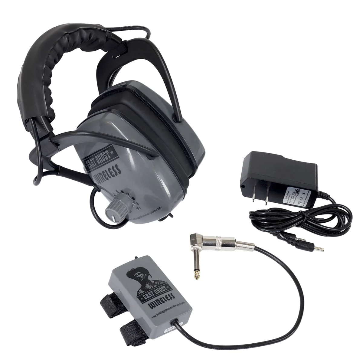 Gray Ghost Wireless Headphones - Minelab FBS/GPX/GPZ Compatible - Image 1