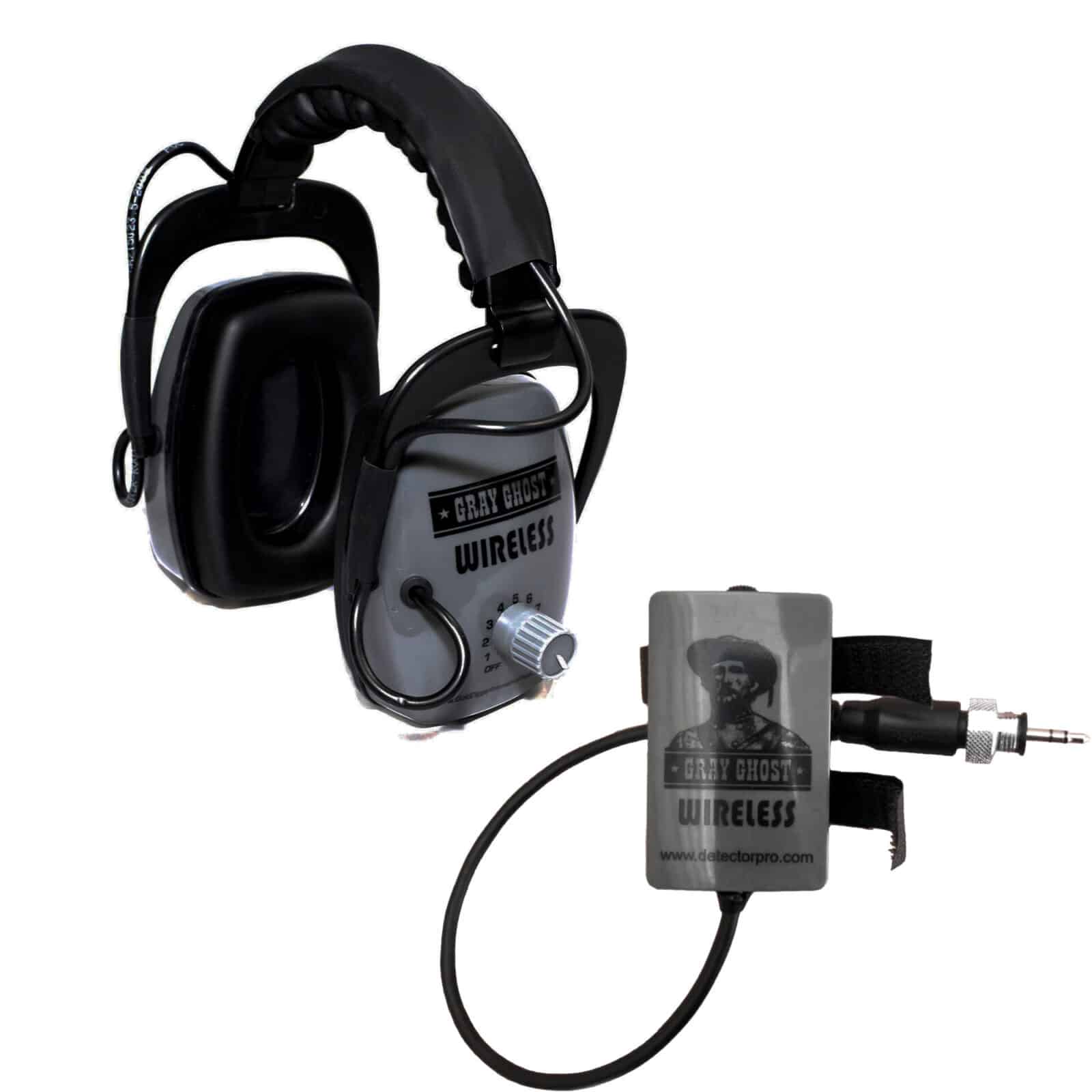 DetectorPro Gray Ghost Wireless Headphones - Manticore and Equinox Compatible - Image 1