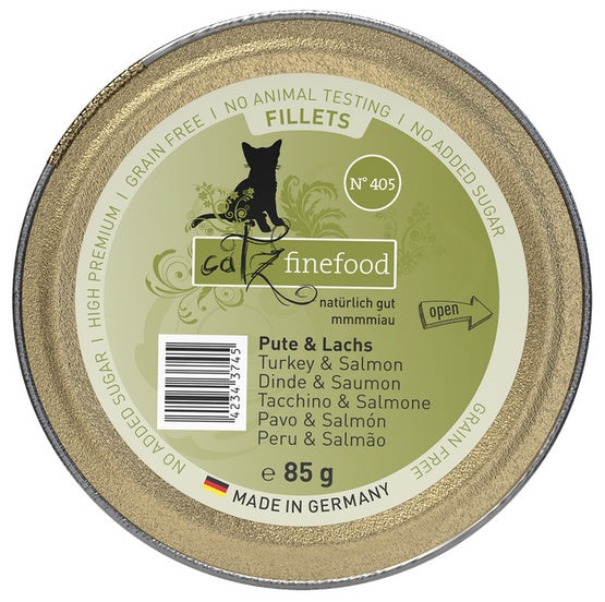Catz Finefood Filety N.405 Indyk/Łosoś tacka 85g - Image 1