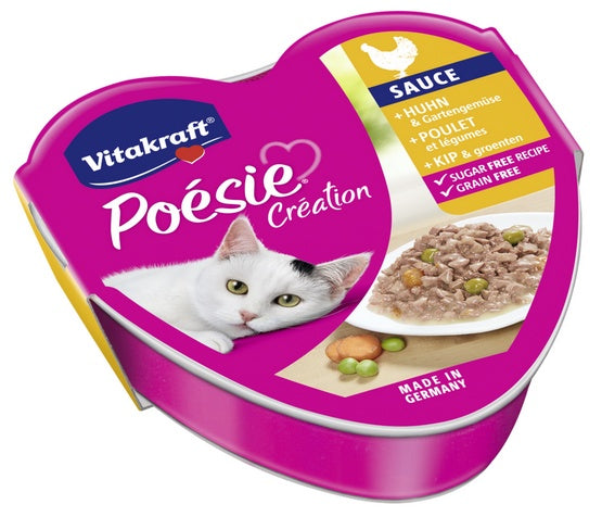 Vitakraft Poesie sos kurczak z warzywami tacka 85g - Image 1