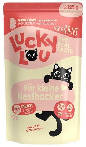 Lucky Lou Lifestage Kitten Drób saszetka 125g - Image 2