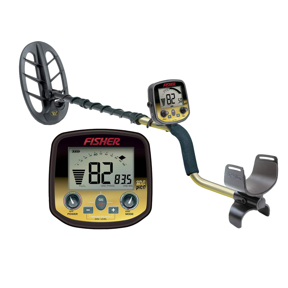 Fisher Gold Bug DP Metal Detector with 11" Elliptical Waterproof Search Coil (Open Box) - Image 1