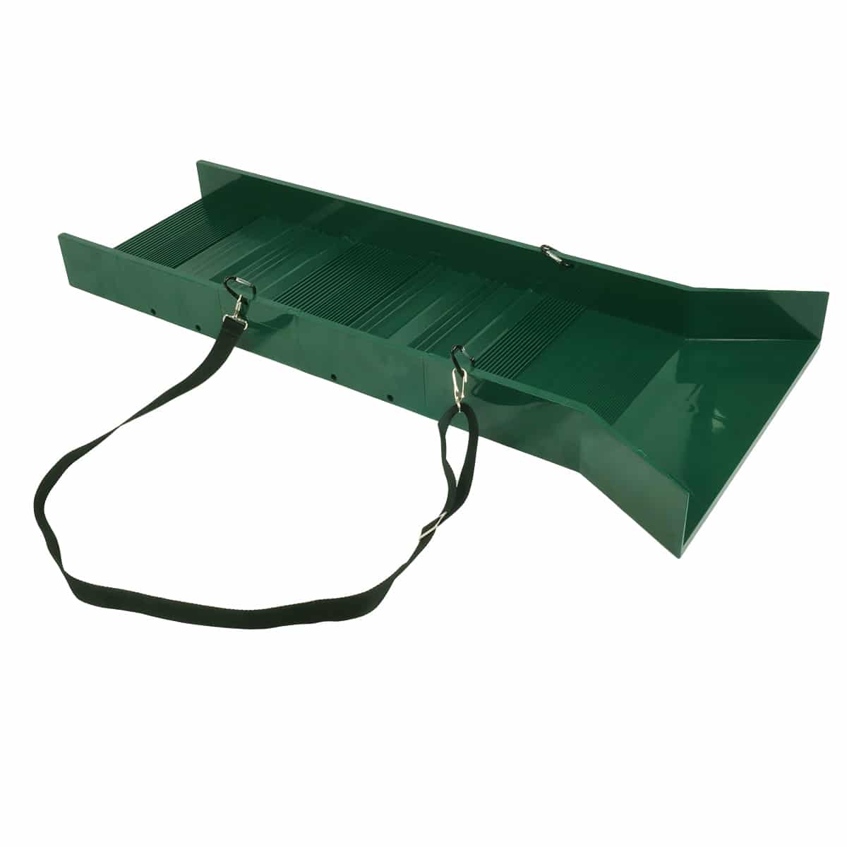 30″ Lightweight Green Sluice Box with Shoulder Strap and 2 Carabineers