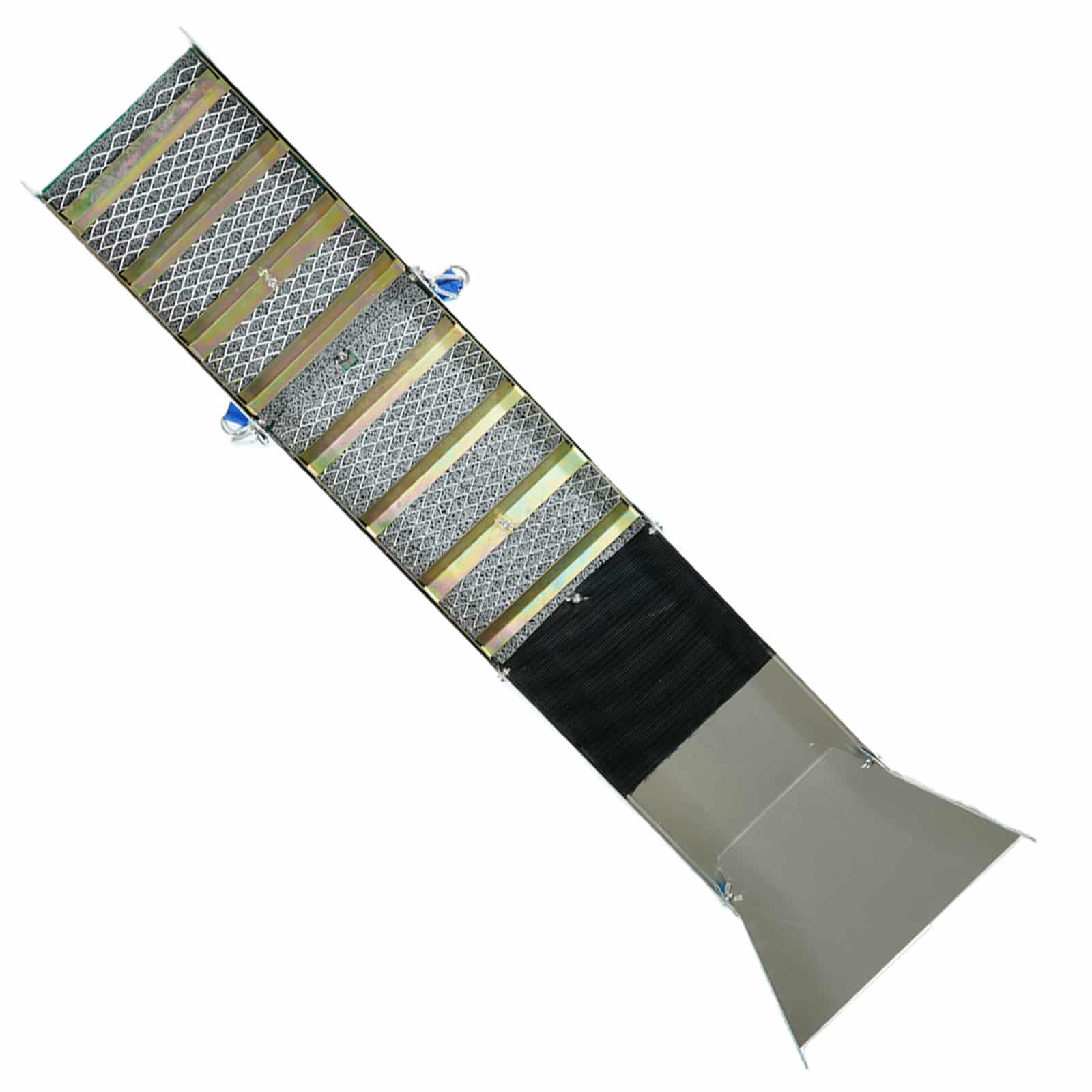 TerraX Folding Aluminum Sluice Box with Miner’s Moss & Carpet – Tool-Free Setup - Image 2