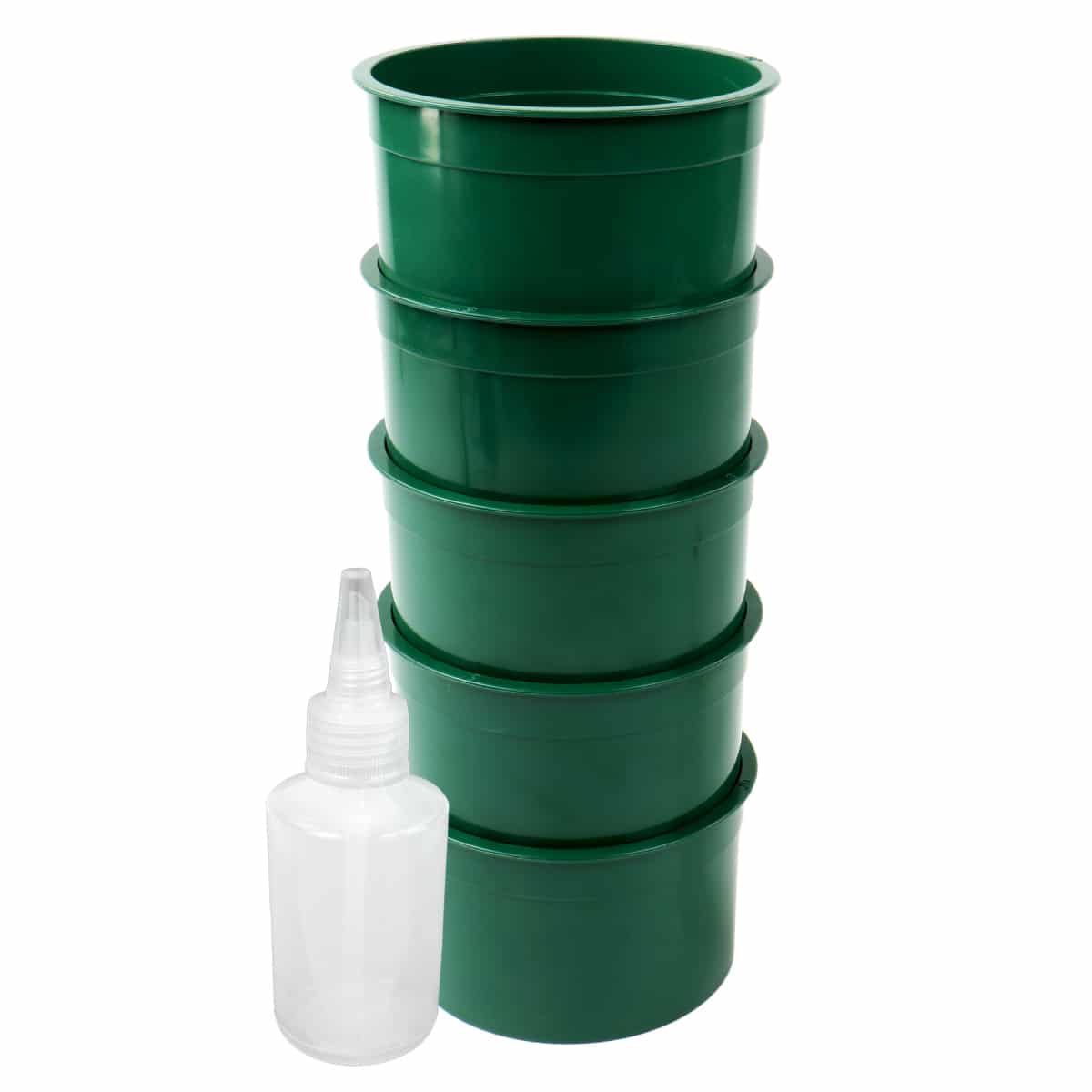 TerraX Green Mini Stackable Sifting Classifier Bundle / 60, 50, 40, 30, 20 & Snuffer - Image 2