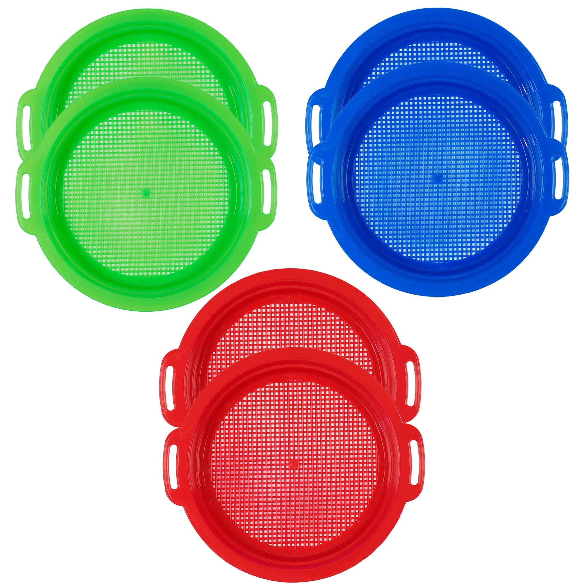 Plastic 8.5" Sifting Pans - 6 Piece Set - Image 1