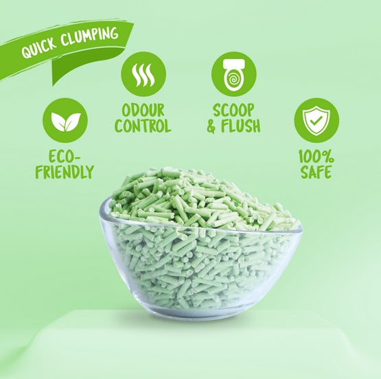 Kit Cat Żwirek ECO SoyaClump Green Tea 7L / 2,5kg - Image 3
