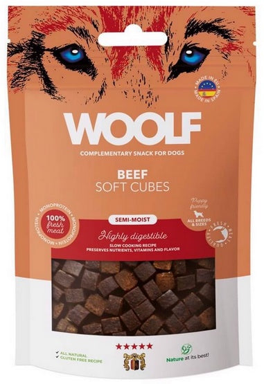 Woolf Soft Cubes Monoprotein Beef 100g - Image 2