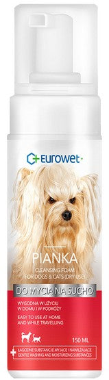 Eurowet Szampon do mycia na sucho – pianka 150ml