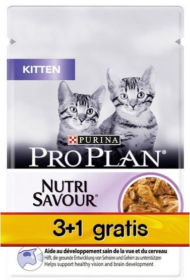 Purina Pro Plan Cat Kitten saszetka 4x85g 3+1 gratis - Image 3