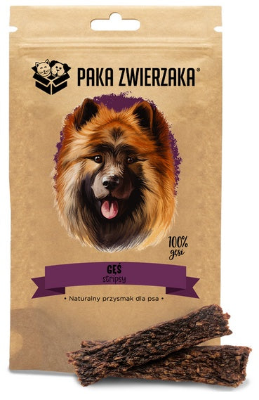 Paka Zwierzaka stripsy gęś 100% - chrupiące paski z jednego składnika - Image 2