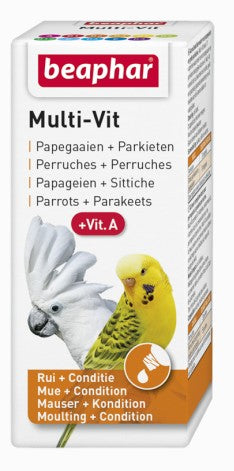 Beaphar Multi-Vit For Parrots – witaminy dla papug 20ml