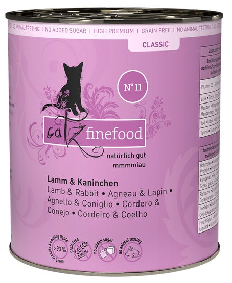 Catz Finefood Classic N.11 Jagnięcina i Królik puszka 800g - Image 1