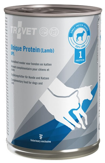 Trovet Unique Protein UPL Jagnięcina dla psa i kota puszka 400g - Image 1