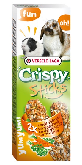 Versele-Laga Crispy Sticks Rabbit & Guinea Pig Carrot - kolby dla królików i świnek z marchewką 110g - Image 1