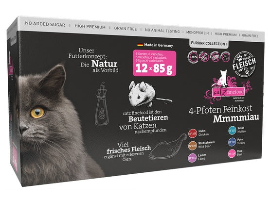Catz Finefood Purrrr collection I saszetki multipack 12x85g - miks smaków dla wybrednych kotów - Image 1