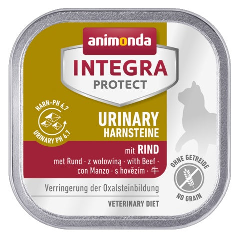 Animonda Integra Protect Urinary Harnsteine Oxalate dla kota – z wołowiną tacka 100g