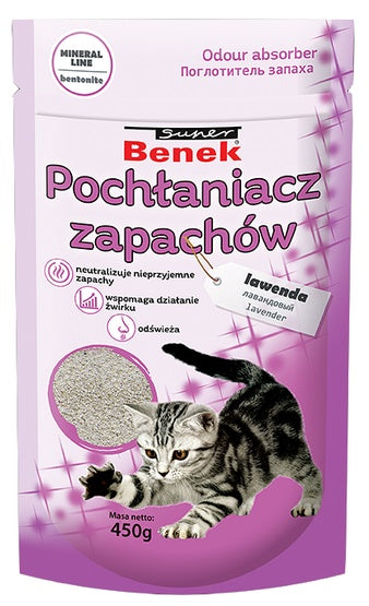 Super Benek Pochłaniacz zapachów lawenda – worek 0,45kg