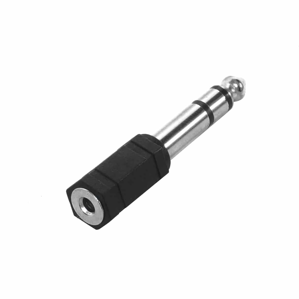 1/4" Stereo Male to 3.5mm Stereo Female Straight Headphone Adapter - Image 1