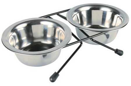 Trixie Dwie miski 0,2L na stojaku [24830] - Image 1