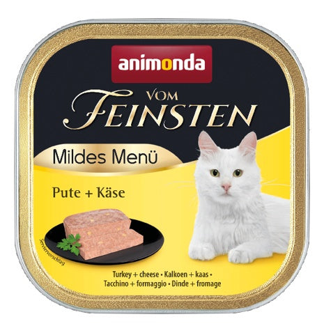 Animonda vom Feinsten mildes menu z indykiem i serem - delikatna receptura bez podrobów - Image 1