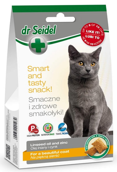 Dr Seidel Smakołyki dla kotów na piękną sierść 50g - Image 1