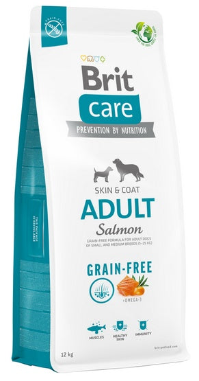 Brit Care Grain Free Adult Small & Medium Salmon 12kg - Image 1
